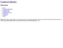 Tablet Screenshot of catalystcollective.org